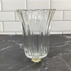 Vintage HOMCO Votive Cup Ribbed Royal Jewlite Peg Votive Candle Holder